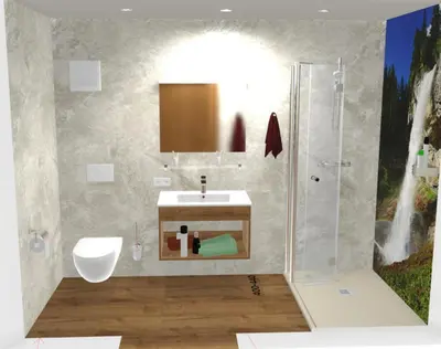 Ein Badezimmer in der Unterkunft Vordergottschallalm