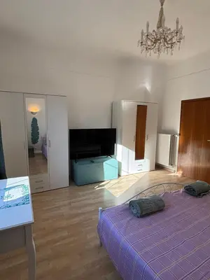 Ein Bett oder Betten in einem Zimmer der Unterkunft Ferienwohnung Hakuna Matata