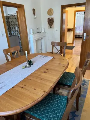 Küche/Küchenzeile in der Unterkunft Ferienwohnung Hakuna Matata