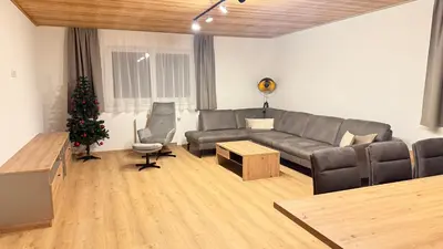Ein Sitzbereich in der Unterkunft Timber Studio - Schladming