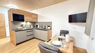 Küche/Küchenzeile in der Unterkunft Timber Studio - Schladming