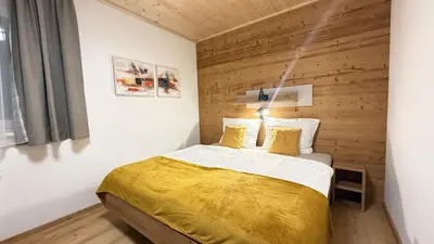 Ein Bett oder Betten in einem Zimmer der Unterkunft Timber Studio - Schladming