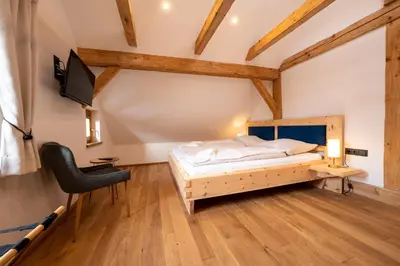 Ein Bett oder Betten in einem Zimmer der Unterkunft Apartments Kressl