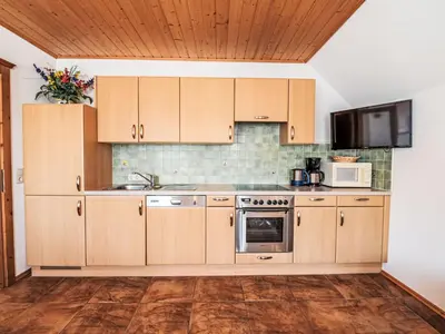 Küche/Küchenzeile in der Unterkunft Holiday Home Bio-Landhaus Kesslerhof-6 by Interhome