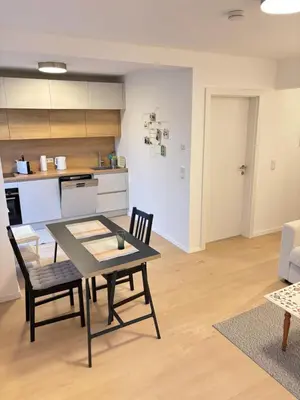 Küche/Küchenzeile in der Unterkunft Vogelsang Apartments