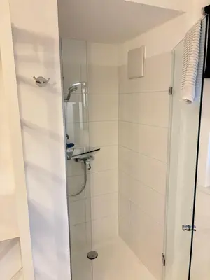 Ein Badezimmer in der Unterkunft Vogelsang Apartments