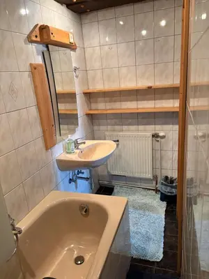 Ein Badezimmer in der Unterkunft FW Langanger