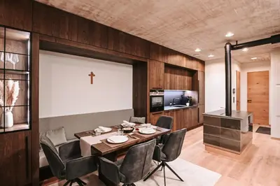TV/Unterhaltungsangebot in der Unterkunft Alpin Chalet Dachsteinhaus