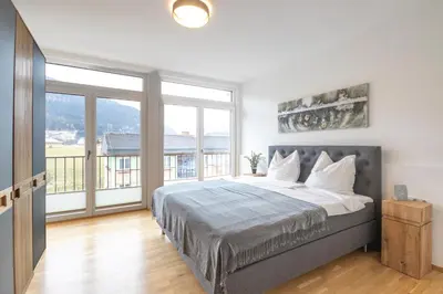 Ein Bett oder Betten in einem Zimmer der Unterkunft Murleben Appartements