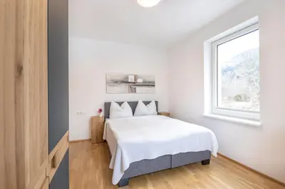 Ein Bett oder Betten in einem Zimmer der Unterkunft Murleben Appartements