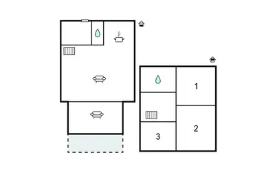 Grundriss der Unterkunft 2 Bedroom Awesome Home In Hohentauern