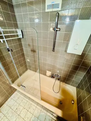 Ein Badezimmer in der Unterkunft Apartment Postalm nahe Zentrum