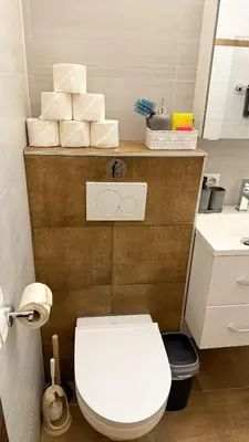 Ein Badezimmer in der Unterkunft Appartement Oriold
