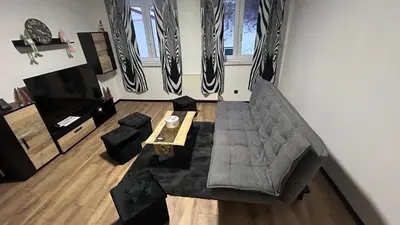 Ein Sitzbereich in der Unterkunft Haus Vranjes