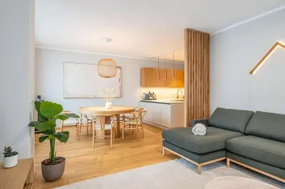 Ein Sitzbereich in der Unterkunft Mountain Paradise Apartments - by myNests