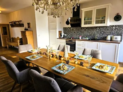 Küche/Küchenzeile in der Unterkunft Lippingergut - Kaiserschmarrn Suite