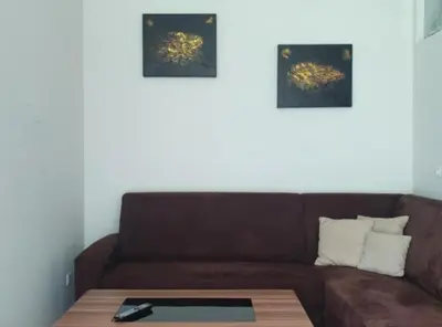 Ein Sitzbereich in der Unterkunft Apartment HAL