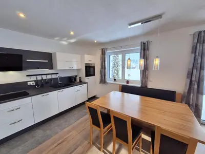 Küche/Küchenzeile in der Unterkunft Ferienwohnung Peham