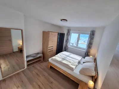Ein Bett oder Betten in einem Zimmer der Unterkunft Ferienwohnung Peham