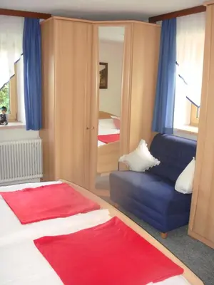 Ein Bett oder Betten in einem Zimmer der Unterkunft Schmiedgut