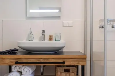 Ein Badezimmer in der Unterkunft Dorfplatzl Loft