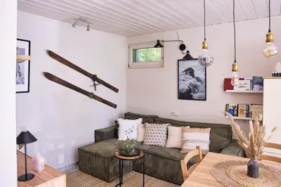 Ein Sitzbereich in der Unterkunft Casa Francesco - Ruhiges Apartment nahe Riesneralm & Planneralm