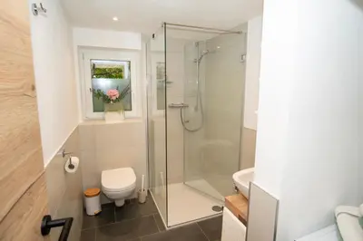 Ein Badezimmer in der Unterkunft Haus Dorfinger