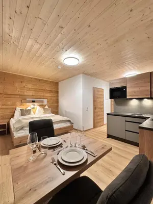Küche/Küchenzeile in der Unterkunft Alpin Studio Schladming 101