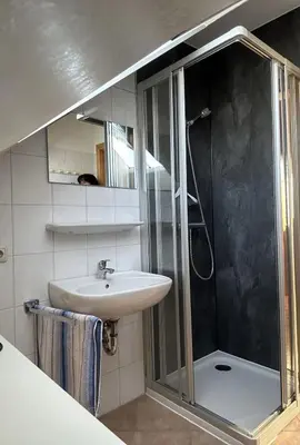 Ein Badezimmer in der Unterkunft Schönberghütte am Feuerkogel