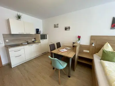 Küche/Küchenzeile in der Unterkunft Appartements Sonnwies