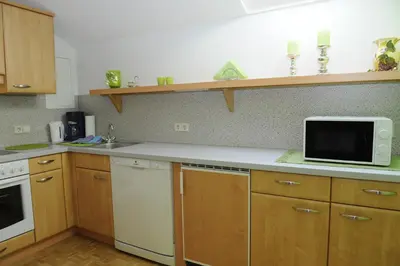 Küche/Küchenzeile in der Unterkunft Haus Sonnenschein Mariapfarr