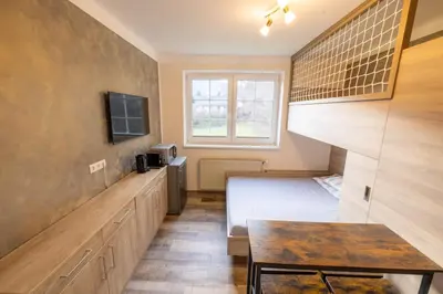 TV/Unterhaltungsangebot in der Unterkunft Apartmenthaus 113