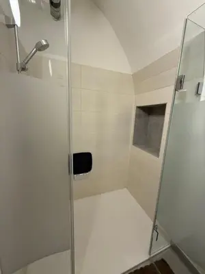 Ein Badezimmer in der Unterkunft Apartments Ulrich vonLiechtenstein