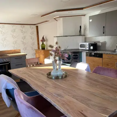 Küche/Küchenzeile in der Unterkunft Aichlburg Appartement