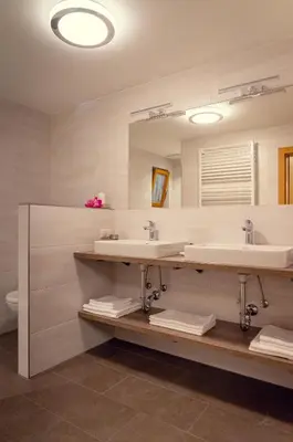 Ein Badezimmer in der Unterkunft Ferienwohnung Muss
