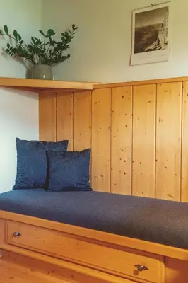 Ein Sitzbereich in der Unterkunft Ferienwohnung Muss