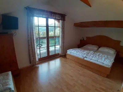 Ein Bett oder Betten in einem Zimmer der Unterkunft Holiday Home Schönberghütte by Interhome