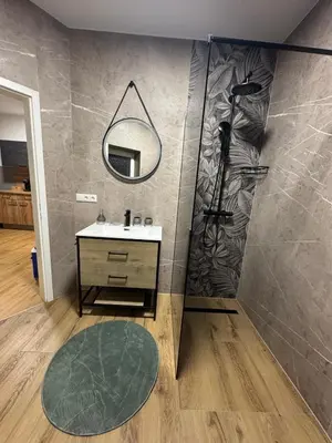 Ein Badezimmer in der Unterkunft Apartment Almtal Liebe