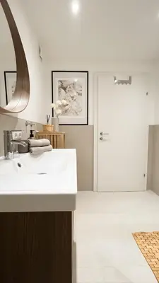 Ein Bett oder Betten in einem Zimmer der Unterkunft Bad Ischl Garten Apartment