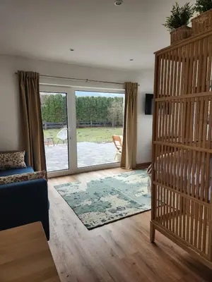Ein Sitzbereich in der Unterkunft Bad Ischl Garten Apartment