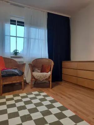 Ein Sitzbereich in der Unterkunft Im Stauberhaus