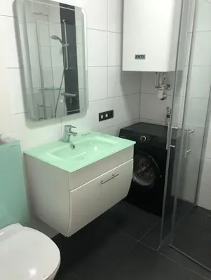 Ein Badezimmer in der Unterkunft Appartement Märzenkeller