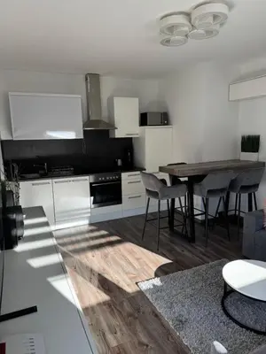 Küche/Küchenzeile in der Unterkunft Appartement Märzenkeller