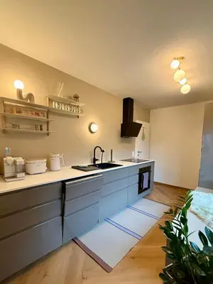 Küche/Küchenzeile in der Unterkunft Haus Monterosa