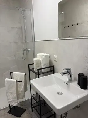 Ein Badezimmer in der Unterkunft Appartement Fellsattler