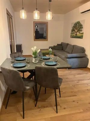 Ein Sitzbereich in der Unterkunft Appartement Fellsattler