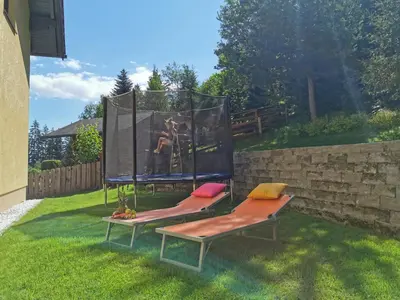 Ein Garten an der Unterkunft Appartement Seggl