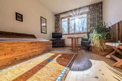 Ein Sitzbereich in der Unterkunft Haus Kogler