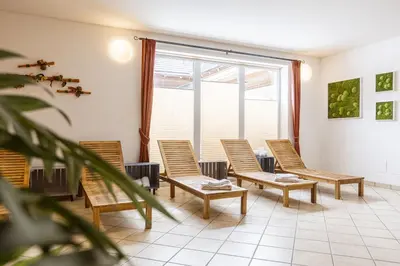 Ein Sitzbereich in der Unterkunft FerienPark Kreischberg Ferienhäuser by ALPS RESORTS
