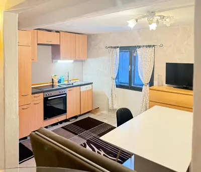Küche/Küchenzeile in der Unterkunft Haus Bernstein Apartment 2